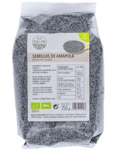 Semillas De Amapola 250Gr. Bio Vegan