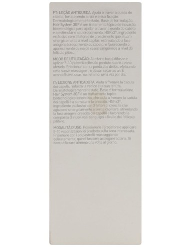 Martiderm Hair System 3Gf Loción Anticaída Unisex, 100 Ml