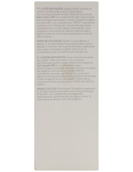 Martiderm Hair System 3Gf Loción Anticaída Unisex, 100 Ml