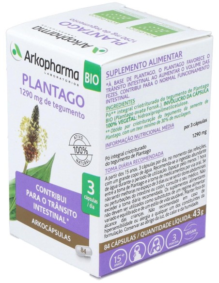 Plantago 84Arkocapsulas. Bio