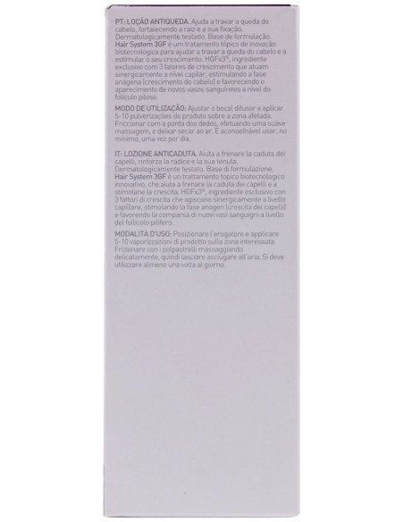 Martiderm Hair System 3Gf Loción Anticaída Unisex, 100 Ml