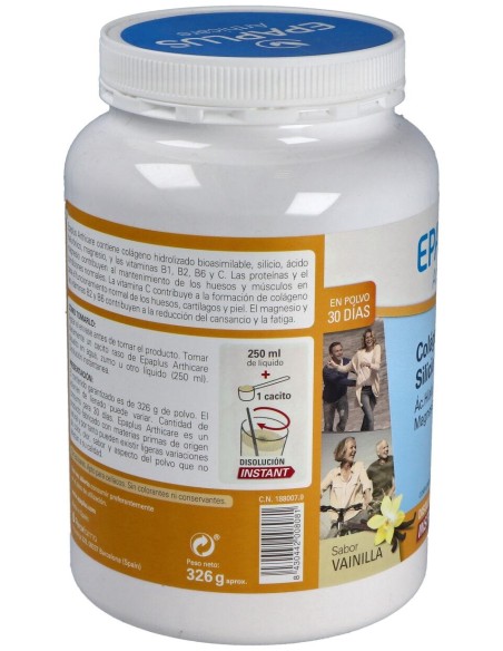 Epaplus Silicio+Colag+A.Hialur+Mg Vainilla 30Dias