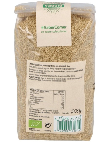 Bioga Amaranto Grano Bio 500G