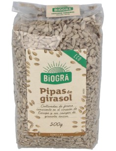 Pipas De Girasol Peladas 500Gr. Bio