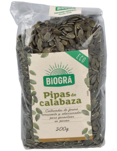 Biogra Calabaza Semillas Pipas Bio 500G
