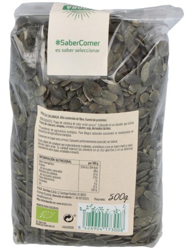 Biogra Calabaza Semillas Pipas Bio 500G
