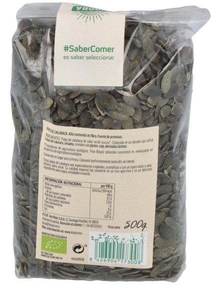 Biogra Calabaza Semillas Pipas Bio 500G