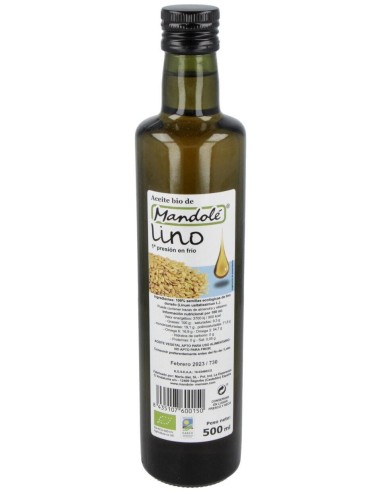 Mandole Aceite Linaza Dorado Bio 500Ml