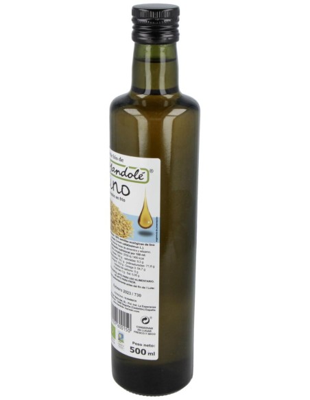 Mandole Aceite Linaza Dorado Bio 500Ml