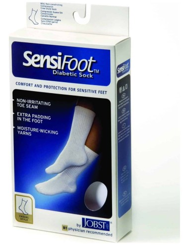 Sensifoot Calcetines Pie Diabético Compresión Normal Talla Xl, 2 Uds