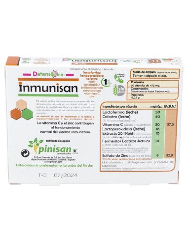 Pinisan Inmunisan 30Cáps