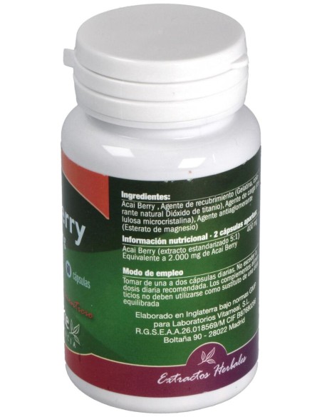Acai Berry 1000Mg. 60Cap.