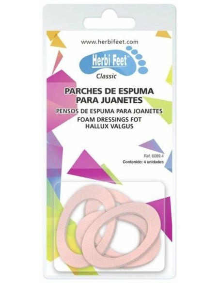 Herbi Feet Parches Espuma Juanetes 6089.4, 4 Unidades