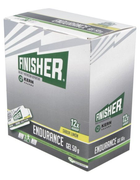 Finisher Endurance Gel Sabor Limón, 12 Uds