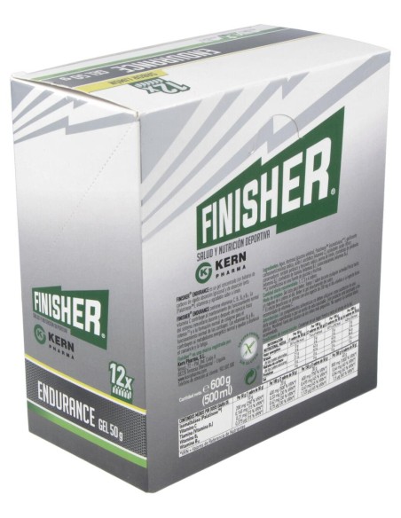 Finisher Endurance Gel Sabor Limón, 12 Uds