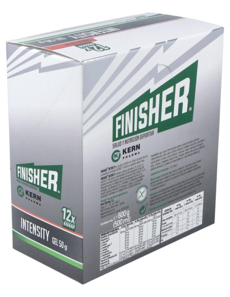 Finisher® Intensity Gel Energético Sabor Fresa 12 Sobres De 50G