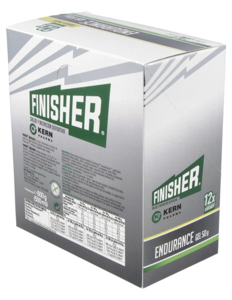 Finisher Endurance Gel Sabor Limón, 12 Uds