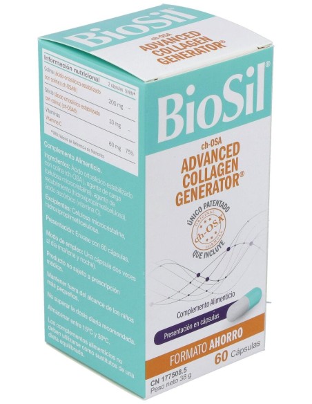 Biosil Generador De Colageno 60Cap.