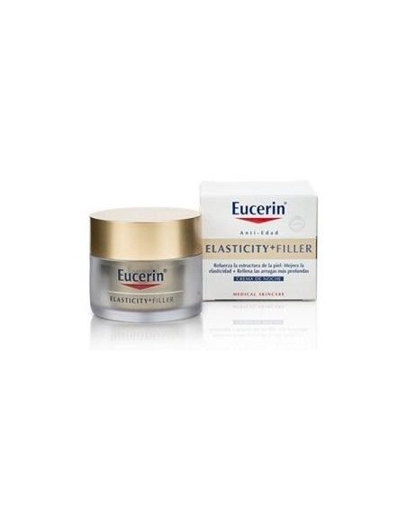 Eucerin Hyaluron-Filler + Elasticity Crema De Noche, 50 Ml