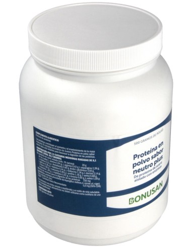 Proteina Sabor Neutro Polvo 500Gr.
