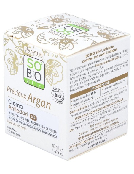 Crema De Dia Antiedad Hialuronico-Argan 50Ml. Bio