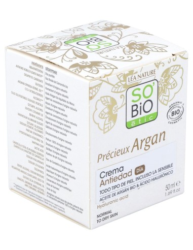Crema De Dia Antiedad Hialuronico-Argan 50Ml. Bio