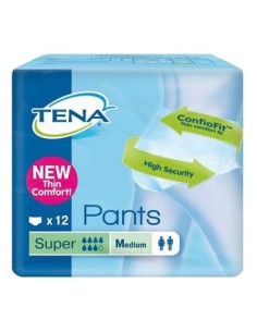 Tena Pants Super Orina Ligera Talla M, 12 Uds