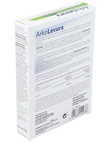 Arkopharma Arkolevura Saccharomyces Boulardii 250Mg 10Caps