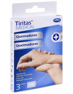 Tiritas Medical Quemaduras Pequeñas 6,5 X 4,5 Cm, 3 Uds