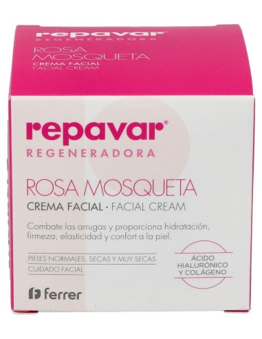 Repavar Crema Regeneradora Antiedad, 50 Ml