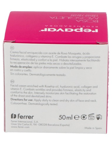 Repavar Crema Regeneradora Antiedad, 50 Ml