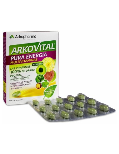 Arkopharma Arkovital Pura Energía, 30 Comprimidos