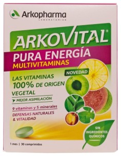 Arkopharma Arkovital Pura Energía, 30 Comprimidos 2