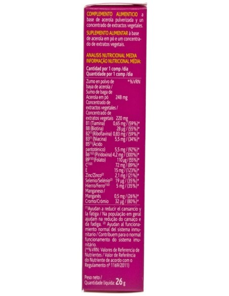 Arkopharma Arkovital Pura Energía, 30 Comprimidos