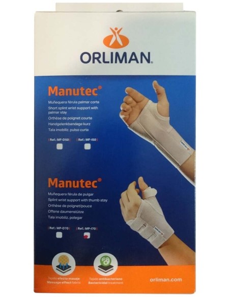 Orliman Inmovilizador Pulgar I70 Izquierdo Talla 3 17-19, 1 Unidad