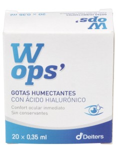 Wops Gotas Humectantes Ácido Hialurónico, 20 Monodosis