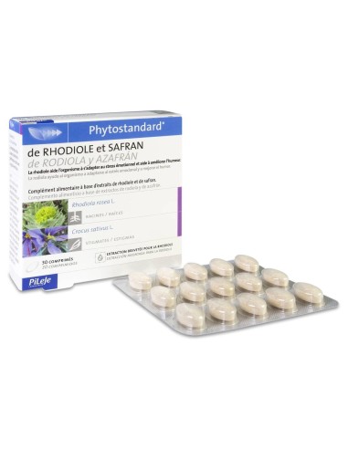 Pileje Phytoprevent Phytostandard Rhodiole Y Safran 30 ComprimS