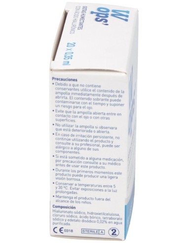 Wops Gotas Humectantes Ácido Hialurónico, 20 Monodosis