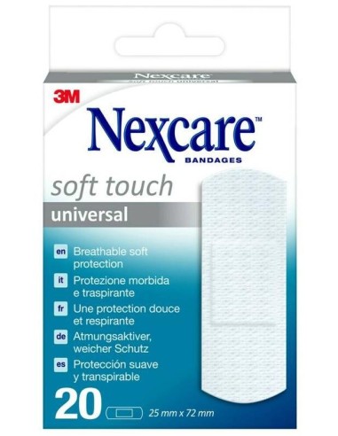 Nexcare® Soft Apósitos 19X76Mm 20Uds