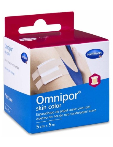 Omnipor Esparadrapo Hipoalergenico Skin Color 5 Cm X 5 M