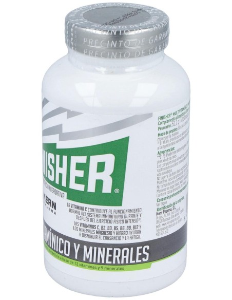 Finisher Multivitamínico Y Minerales, 60 Uds