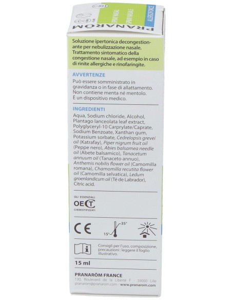 Pranarôm Allergoforce Spray Nasal Descongestionante 15Ml