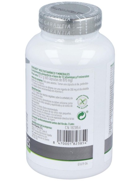Finisher Multivitamínico Y Minerales, 60 Uds