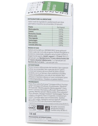 Pranarôm Aromaforce Spray Garganta Bio 15Ml