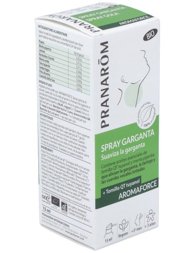Pranarôm Aromaforce Spray Garganta Bio 15Ml