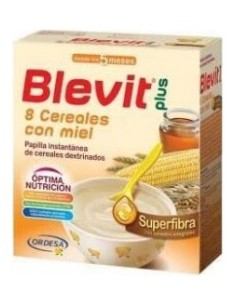 Blevit Plus 8 Cereales Miel Superfibra, 600 G