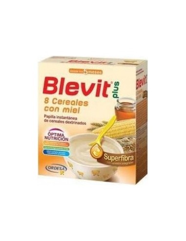Blevit Plus 8 Cereales Miel Superfibra, 600 G