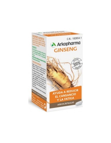 Arkopharma Arkocápsulas Ginseng, 45 Cápsulas