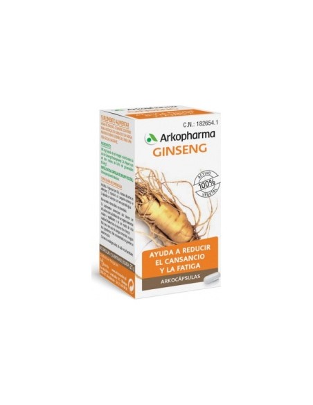Arkopharma Arkocápsulas Ginseng, 45 Cápsulas