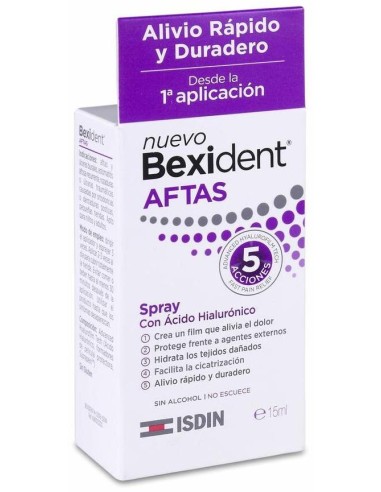 Isdin Bexident Aftas Spray Con Ácido Hialurónico 15Ml
